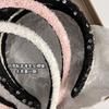 Diadema Celebridad de Internet cabello roto presión lavado de cara horquilla otoño e invierno elegante francés estilo Chanel lentejuela alto parte superior de cráneo diadema de esponja