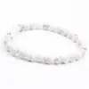 Pulsera de Cristal Natural, Simple de un Solo Círculo con Cuentas Redondas Joyería Transfronteriza, Joyería Estilo Pareja de Ágata Roja, Pulseras de Cristal para la Mano