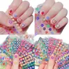Pegatinas de Uñas para Niñas Pequeñas, Lindas Pegatinas de Uñas de Princesa Impermeables, Hermoso Conejito de Dibujos Animados