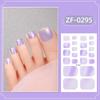 Película de Esmalte de Uñas en Polvo de Cebolla Degradado Zhengxiang Pegatina de Cola Celebridad de Internet Chica Linda Sonriente Impermeable Pegatina para Uñas de los Pies Pegatina Completa