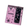 Álbum de Tarjetas Estilo Vintage Original con Cuatro Compartimentos, Marcapáginas, Almacenamiento de Pegatinas para Fotos, Álbum de Fotos de Cuatro Compartimentos de 5 pulgadas para Tarjetas de Fans