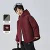 Ropa Infantil Haima 2025 Invierno Nuevo Chaqueta de Invierno para Niños que Retiene el Calor Abrigo de Algodón con Capucha Ropa de Algodón Engrosada Traje de Año Nuevo