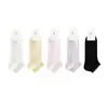 Calcetines Cortos para Mujer, 100% Algodón Puro, Verano Malla Fina Transpirables Color Sólido, Anti-Olor, Antibacterianos, Suela de Masaje Calcetines para Mujer