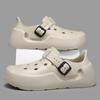 Zapatillas Baotou de suela gruesa para hombre, calzado de jardín para exteriores, verano 2025, suela suave, para parejas, para playa