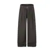 Calça Social Wide-Leg Nova 2026 Urso Mágico Estilo Old Money Calça Plissada Yamamoto Cor Sólida Casual Solta de Alta Qualidade