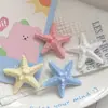 Férias na Ilha Fofa Simulação Estrela do Mar Cor Grampo de Cabelo Nicho Temperamento Menina Doce Franja Lateral Grampo de Cabelo Acessórios de Cabelo
