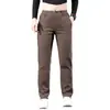 Pantalones Casuales Nuevos para Hombre Primavera y Otoño Sueltos Rectos Elásticos Pantalones de Vestir Simples Versátiles Anti-Arrugas