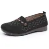 2025 Zapatos de Tela Old Beijing para Mujer Feiwei Transpirables Casuales Zapatos Gorro Temu Dropshipping Sin Cordones Pu Suela Suave Zapatos para Mamá