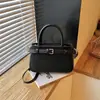 Bolsa Matizada Vintage 2026 Outono/Inverno Nova Versátil Bolsa Transversal Feminina Moda Super Popular Bolsa de Mão Pequena Sacola