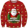 Outono e inverno novo comércio exterior transfronteiriço impressão 3D casual gola redonda coletes sem capuz masculinos e femininos vendas diretas da fábrica de Natal