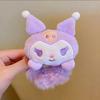 Sanrio colorido tejido otoño e invierno cuerda para el cabello para niños caricatura lindo diadema elástica duradera de alta elasticidad