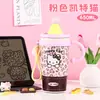 Nueva Taza Térmica de Gran Capacidad Acero Inoxidable 316 Aspecto de Alta Calidad Taza de Agua para Mujer, Estudiante Portátil para Exteriores Taza con Popote