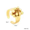 Diseño de Nicho Transfronterizo Acero Inoxidable Borla Mariposa Anillo Abierto Ajustable Chapado en Oro de 18K Moda Anillo Personalizado