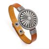 Pulsera de piel de vaca con visera solar retro exagerada Pulsera de personalidad europea y americana soporte joyería suministro lote mixto