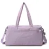 Bolsa de Fitness con Separación Seca y Húmeda, Bolsa de Equipaje Deportivo de Gran Capacidad para Mujeres, Elegante Bolsa de Viaje con Compartimento Independiente para Zapatos, Se Puede Imprimir con Logo