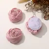Tejido de temperamento de viento suave rizado rosa diy hecho a mano tocado de flor retro zapatos y sombreros accesorios de ropa al por mayor