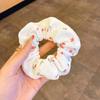 Versión Coreana Lindo Crema Dulce Niña Liga para el Cabello, Scrunchie de Lazo Estilo Mori, Cuerda para el Cabello de Cola de Caballo Sobredimensionada de Alta Gama