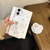 Funda de Teléfono Estilo Coreano Oso Chef Lindo Manzana 17Promax Adecuada para Película Estuche Duro Magnético 16Pro15Pro