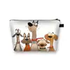 2025 Cross-Border Teum Cachorrinho Fofo Armazenamento Portátil Passeio Feminino Bolsa de Cosméticos Material Poliéster Bolsa para Armazenamento de Artigos de Higiene Pessoal