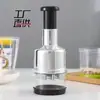 Picador de alho multifuncional de aço inoxidável, amassador de alho, utensílio de cozinha, cortador de vegetais manual DIY