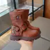 Botas tipo Martin para Niños, Nuevo Estilo Otoño e Invierno, Botas Vaqueras Estilo Británico para Niñas, Botines de Media Caña, Botas de Caballero Antideslizantes de Suela Gruesa para Niños