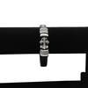 Temu Mais Vendido Pulseira de Couro Trançada Cruzada Masculina Pulseira Atacado Estilo Punk Fabricante de Pulseiras Transfronteiriças Atacado