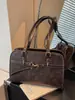 Bolso Tote Retro con Estampado de Leopardo de Gran Capacidad para Comercio Exterior para Mujer 2025 Otoño e Invierno Nuevo Bolso de Hombro Casual Mochila Multiusos