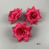 Rosa artificial de ângulo atacado diâmetro 8cm cabeça de flor de rosa parede de flores arranjo de flores acessórios de flor de pulso fileira de flores flor artificial