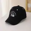 Bonés de Beisebol para Primavera e Outono para Meninos e Meninas, Bonés Infantis Estilo Coreano, Chapéus de Bebê, Chapéus de Sol Bordados com Letras para o Verão