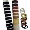 Novo 10 peças de corda de cabelo de aba larga anel de toalha grosso elástico alto rabo de cavalo corda de cabeça Jacquard anel de cabelo sem costura