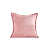 Funda de almohada de pana de color liso con borde prensado ribeteado Cojín para sofá cojín de cabecera funda de cojín Exclusivo de Amazon