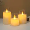 Lâmpada de vela eletrônica LED capa plástica capa de vidro copo integrado busca atmosfera romântica de casamento lâmpada de chama oscilante
