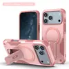 Compatible con Apple 18 Pro Max, Funda para Teléfono con Soporte Oculto Magnético Alemán, Cubierta Protectora Anticaídas para iPhone 16 14