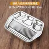 Plato para Salsa Filtrador de Aceite Estilo Coreano, Plato Dividido de Acero Inoxidable para Salsas, Plato para Barbacoa, Barbacoa de Olla Caliente, Plato Dorado para Salsa, Salsa para Dipear