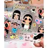 Pegatinas creativas populares de yuy de jade lindo, tipo gelatina, de alta calidad, temática de dibujos animados, para decoración DIY de teléfonos, cuadernos y tabletas, con respaldo adhesivo