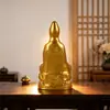 Suministrado directamente por el fabricante: Estatua de Buda Guanyin Dorada, Bodhisattva Guanyin, decoración de estatua para adoración en templo casero