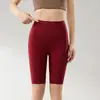 Shorts de Fitness Yoga de Secado Rápido de Cintura Alta, Alternativa Lulu, Pantalones Cortos de Verano de Cinco Puntos Tiburón, Leggings que No Requieren Usar Ropa Interior