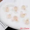 Pegatinas Planas de Flor de Acrílico con Puntos Transparentes, Mariposa, para Decoración de Fundas de Teléfono Hechas a Mano, Pasadores, Joyería