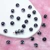 5 * 8mm olhos de pneu vitrificado contas de cerâmica DIY artesanal colar pulseira brincos acessórios frisado contas soltas