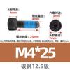 Tornillo de Cabeza Cilíndrica de Acero al Carbono de Alta Resistencia Dispensador Antiaflojamiento Antideslizante Tornillo Negro Grado 12.9 Tornillo Hexagonal de Cabeza de Copa