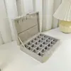 Caja de Joyería Nueva con Hebilla Collar Aretes Joyería Caja de Joyería de Mano Almacenamiento con Cajón de Gran Capacidad Caja de Regalo al por Mayor