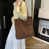 Otoño e Invierno Gran Capacidad Gamuza Retro Estilo Perezoso 2026 Nuevo Versátil Gran Capacidad Bolso de Hombro Único Bolso de Axila