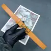 Cinturón Nuevo de 2.3 Colores Patrón Liso Piel de Vaca Sintética Elegante Versátil Marca Fábrica Venta al por Mayor Dropshipping