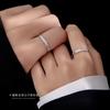 Tiqi foto real Anillo de pareja de espiga de trigo Mori de plata de ley S925 para hombre y mujer oreja oreja seguro lujo ligero anillo ajustable