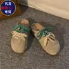 Medias Zapatillas para Mujer para Uso en Exteriores 2026 Nuevas Medias Zapatillas de Punta Cerrada con Suela Gruesa para Mujer Zapatos Slip-On para Primavera y Verano para Mujer
