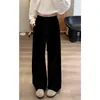 Pantalones de Tencel para Primavera/Verano 2026, Nuevos, Levanta Glúteos, Casual, con Cordón, Pierna Ancha, Largo hasta el Suelo, Cintura Alta, Holgados, Adelgazantes, Caída Suave, Largos