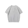 Yidao Vintage 2026 Verano Nuevo Estilo Americano Moderno Fresco Texturizado Cuello Henley Casual Tejido Camiseta de Manga Corta