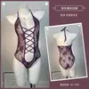 Lencería de Seda Susurro de Mariposa Sexy Estilo Puro Deseo Ropa de Dormir Encaje Hueco Tentación Ajustado Body Transparente A433