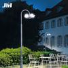 Luz de Jardín Exterior con Forma de Loto para Villa y Parque, Luces de Paisaje con Poste Medio de 3m, Perfil de Aluminio Impermeable, Estilo Chino para Uso Doméstico