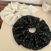 Nuevo Anillo Grande para el Cabello de Malla de Doble Capa con Perlas para Mujer Francés de Alta Gama Lujo Ligero Retro Accesorios para el Cabello Anillo para el Cabello Intestino Grueso